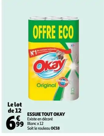 Auchan Supermarché Essuie tout okay offre