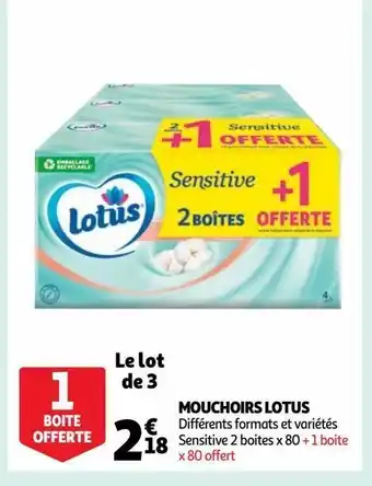 Mouchoirs lotus