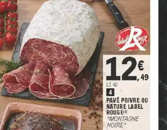 E.Leclerc Pavé Poivre Ou Nature Label offre