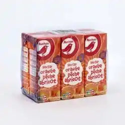 Auchan BRIQUETTES DE NECTAR ORANGE PÊCHE ABRICOT offre
