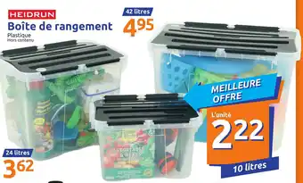Action Boîte de rangement offre
