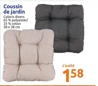 Action Coussin de jardin offre