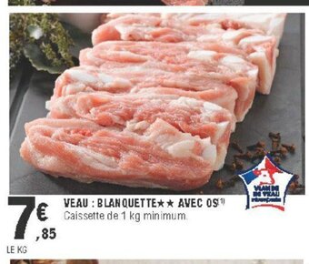 E.Leclerc Veau : Blanquette Avec Os offre