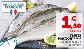 Super U Truite portion offre