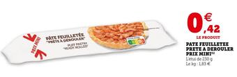 U Express Prix mini pate feuilletee prete a derouler offre
