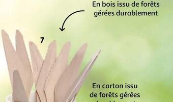 Auchan 10 couteaux en bois offre