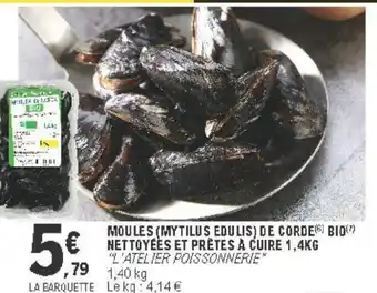 E.Leclerc Moules {Mytilus edulis} de Corde offre