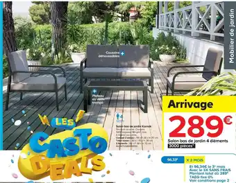 Castorama Salon bas de jardin karnak offre