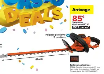 Blackanddecker taille-haies électrique
