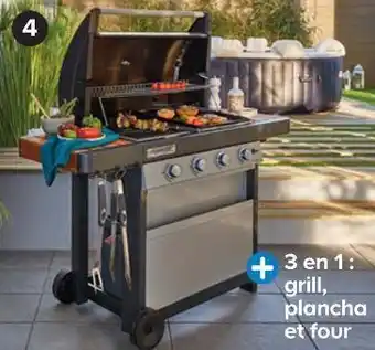 Castorama Campingaz barbecue gaz 4 séries woody offre
