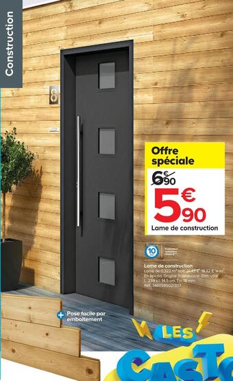 Castorama Lame de construction offre