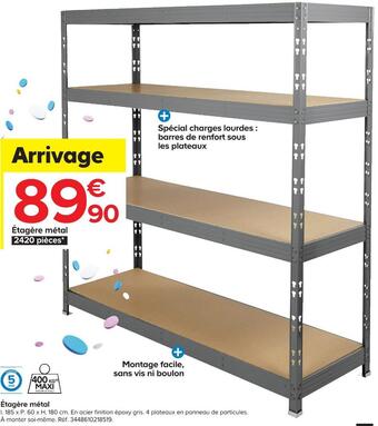 Castorama Étagère métal offre