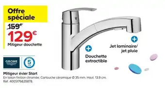 Castorama Grohe mitigeur évier start offre