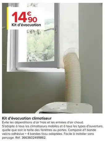Castorama Kit d’évacuation climatiseur offre