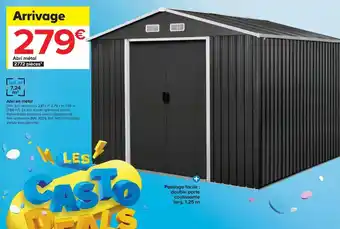 Castorama Abri en métal offre