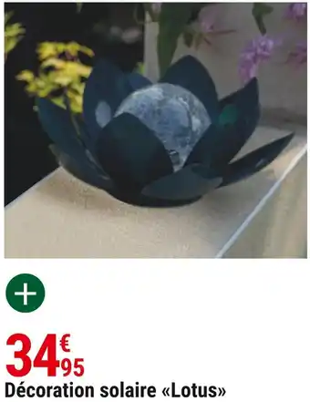 Gamm vert Décoration solaire lotus offre