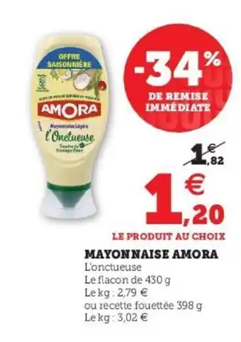 Super U Mayonnaise amora offre