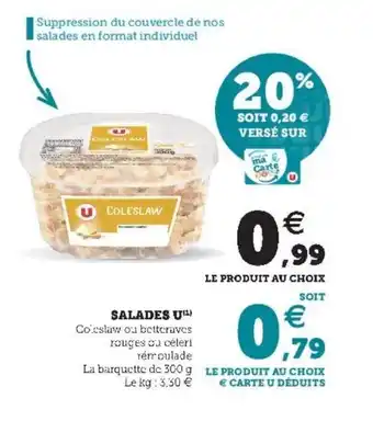 Super U Salades u offre