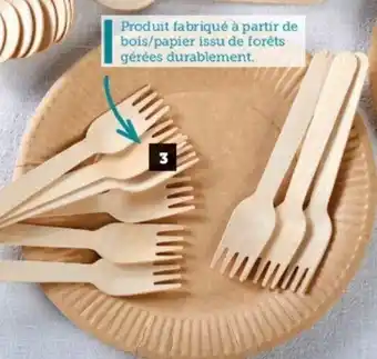 Super U 10 Couverts en bois u maison offre