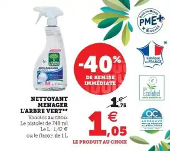 Super U Nettoyant menager offre