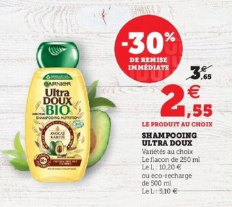 Super U Shampooing ultra doux offre