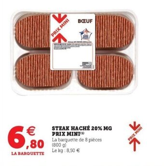Super U Steak haché offre