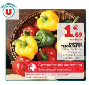 Super U Poivron tricolore u offre