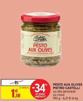 Intermarché Pesto aux olives pietro castelli offre