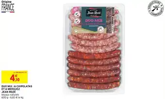 Intermarché Dou mix : chipolatas et 6 merguez offre