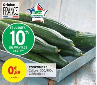 Intermarché Concombre offre
