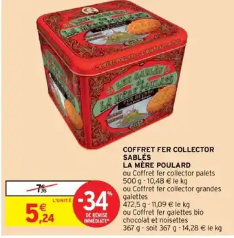 Intermarché Coffret fer collector sablés le mere poulard offre