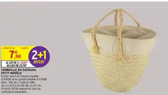 Intermarché Corbeille en satrana petit modèle offre