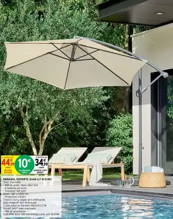 Intermarché Parasol deporte diam 2.7 M ercu offre