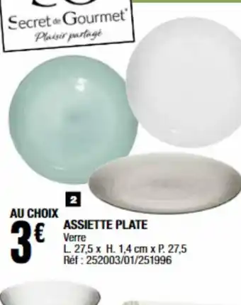 La Foir'Fouille Assiette plate offre