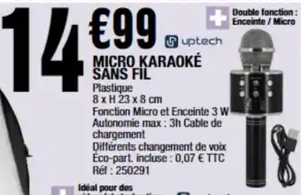 La Foir'Fouille Micro karaoké sans fil offre