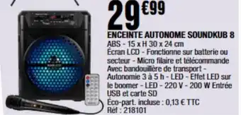 Enceinte autonome soundkub 8