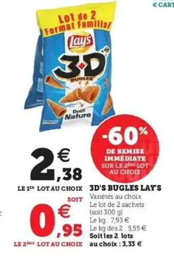 Super U 3D's bugles lay's offre