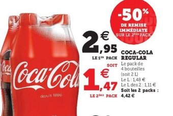 Super U Coca-cola regular offre