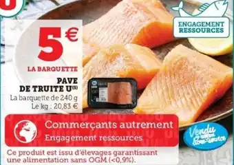 Super U Pave de truite U offre