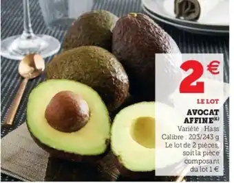 Super U Avocat affine offre