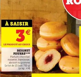 Super U Beignet fourre offre