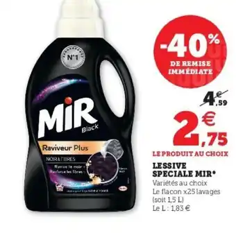 Super U Lessive speciale Mir offre