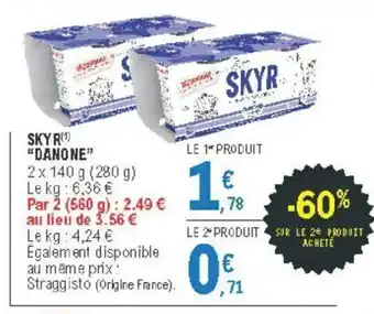 E.Leclerc Skyr "Danone" offre