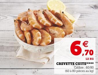 Super U Crevette cuite offre