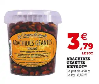 Arachides geantes bistrot