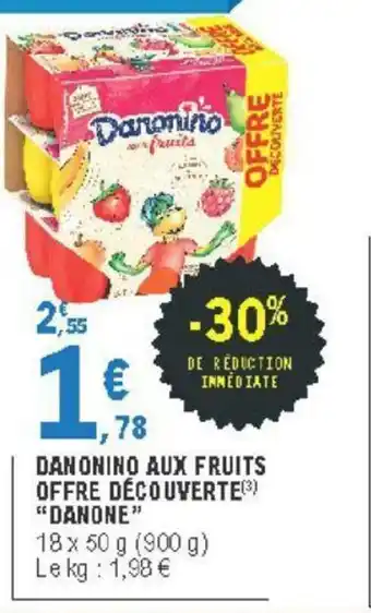 E.Leclerc Danonino Aux Fruits Offre Découverte offre
