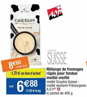 Migros Fromage râpé offre