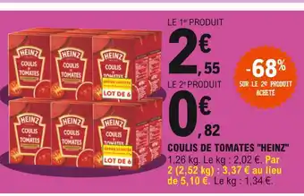 E.Leclerc Heinz coulis de tomates offre