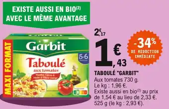 E.Leclerc Garbit taboulé offre