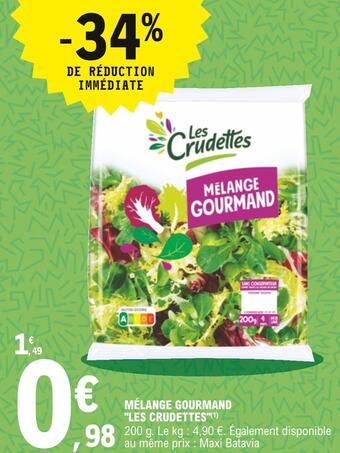 E.Leclerc Les crudettes mélange gourmand offre